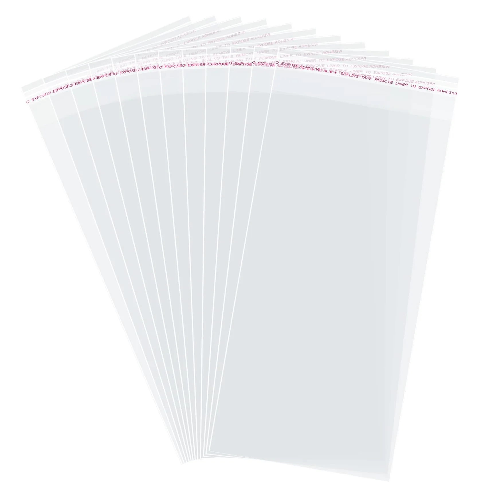Morepack Self Sealing Cellophane Bags 5x10 Inches, 200 Count | Clear Resealable Pouches for Treats and Favors - main product image