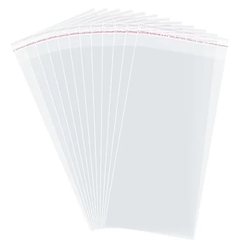 Morepack Self Sealing Cellophane Bags 5x10 Inches, 200 Count | Clear Resealable Pouches for Treats and Favors - main product image