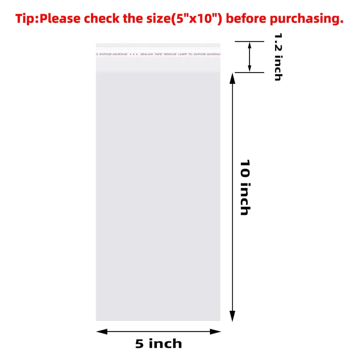 Morepack Clear Cellophane Treat Bags 5x10 Inches (200-Pack) | Professional Grade Packaging for Cookies and Favors - view 2