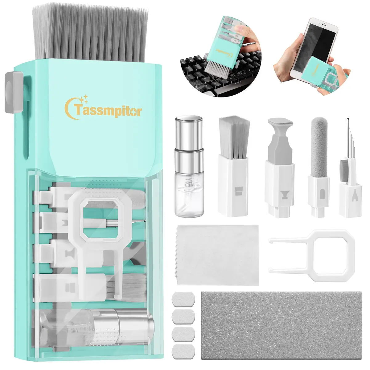 Tassmpitor All-in-1 Keyboard Cleaner Kit for Laptop & Devices | Deep Screen & Keyboard Cleaning - main product image