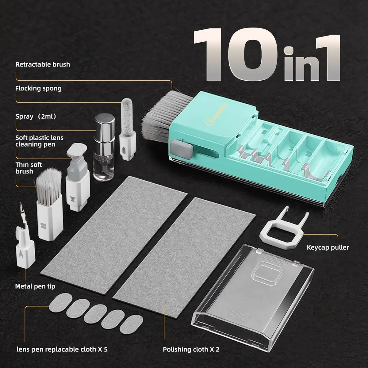 Tassmpitor All-in-1 Keyboard Cleaner Kit for Laptop & Devices | Deep Screen & Keyboard Cleaning - view 7