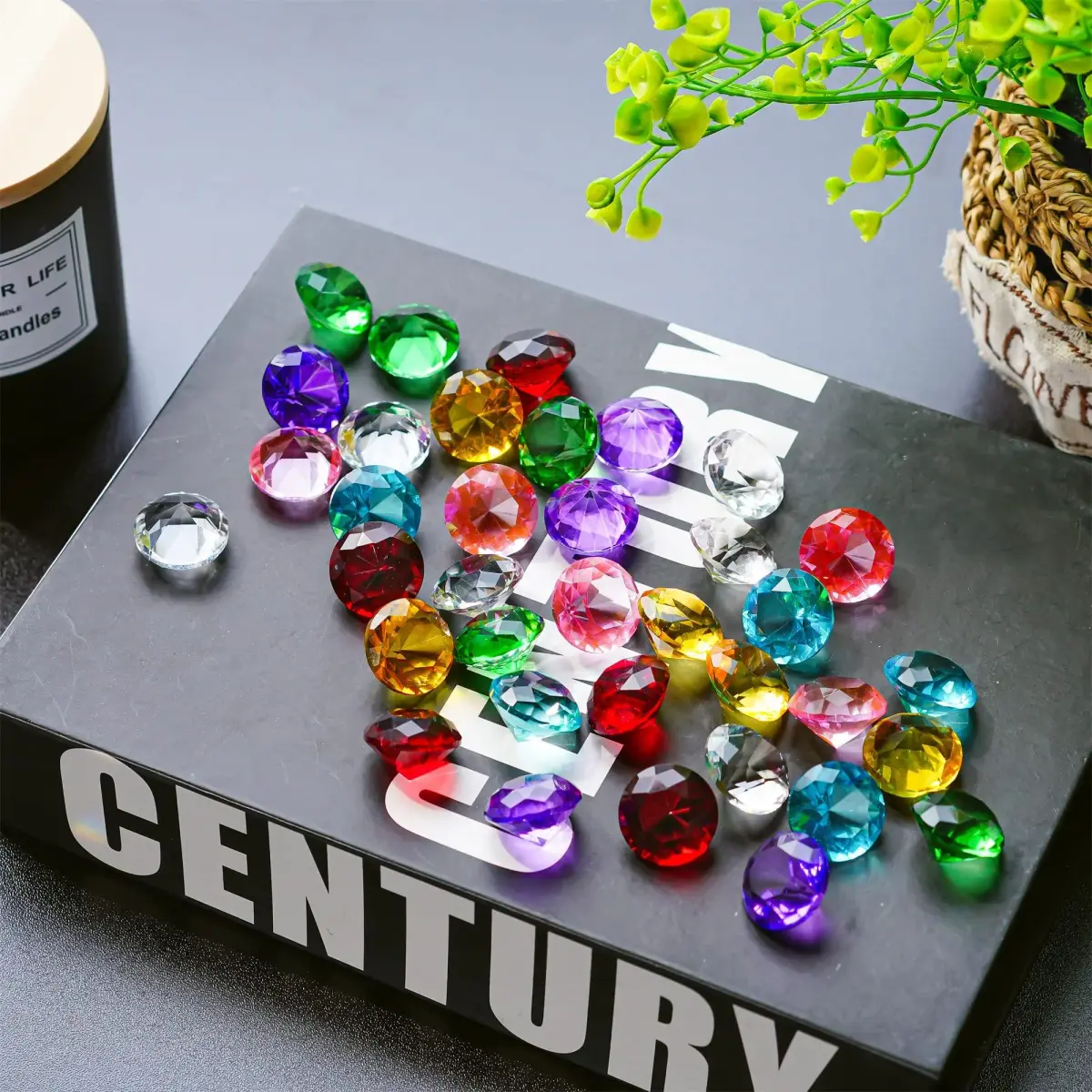 HDCRYSTALGIFTS Crystal Diamonds Figurines 20mm (0.8'') | K9 Crystal for Home Decor & Events - view 8