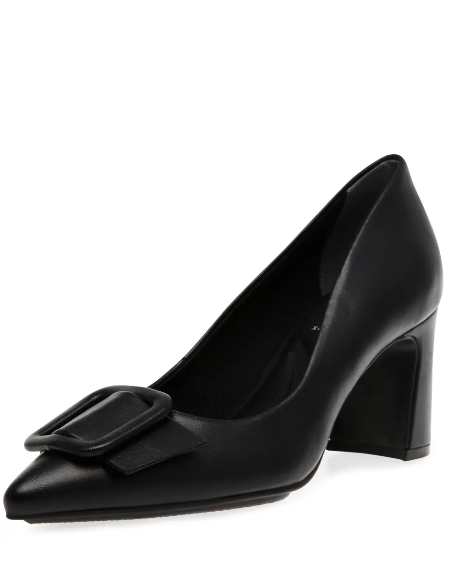 Anne Klein Baretta Heels for Women - 90-Degree Flexibility - Textile Upper - Breathable Textile Lining Black 6.5 M - main product image