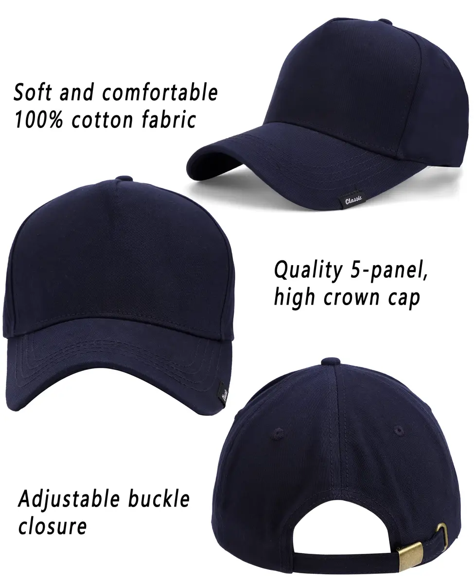 ZTL Oversize XXL Baseball Cap for Men, Extra Large Hat for Big Heads 23.6"-25.6" | Plus Size Structured Dad Trucker Hat - view 2