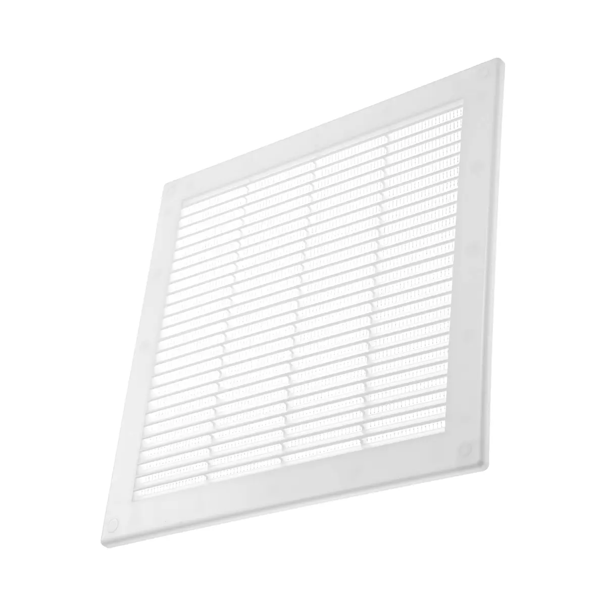 Vent Systems 10x10 Inch White Plastic Soffit Vent Cover with Insect Screen | HVAC 12x12 Inch Overall Dimensions - view 6