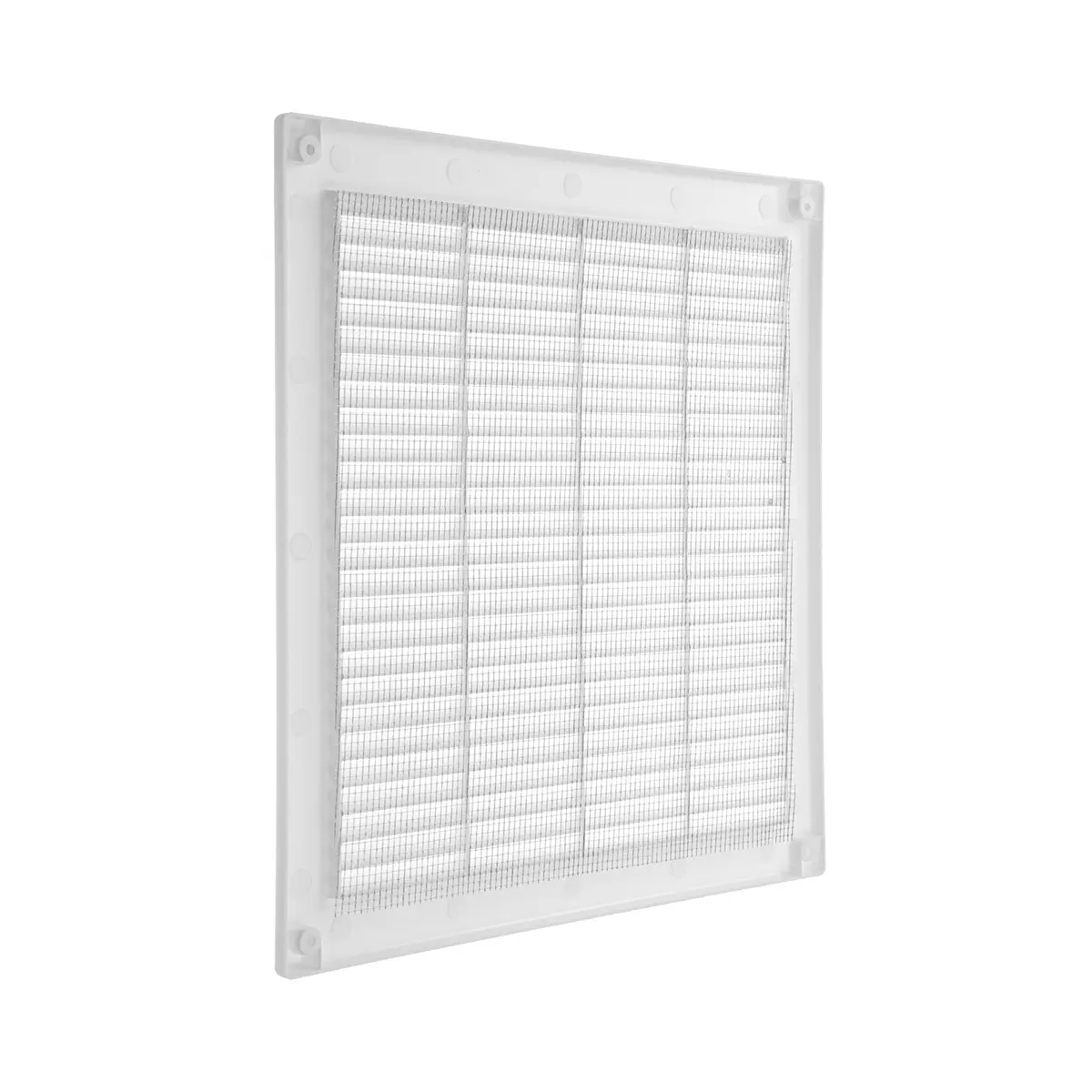 Vent Systems 10x10 Inch White Plastic Soffit Vent Cover with Insect Screen | HVAC 12x12 Inch Overall Dimensions - view 7