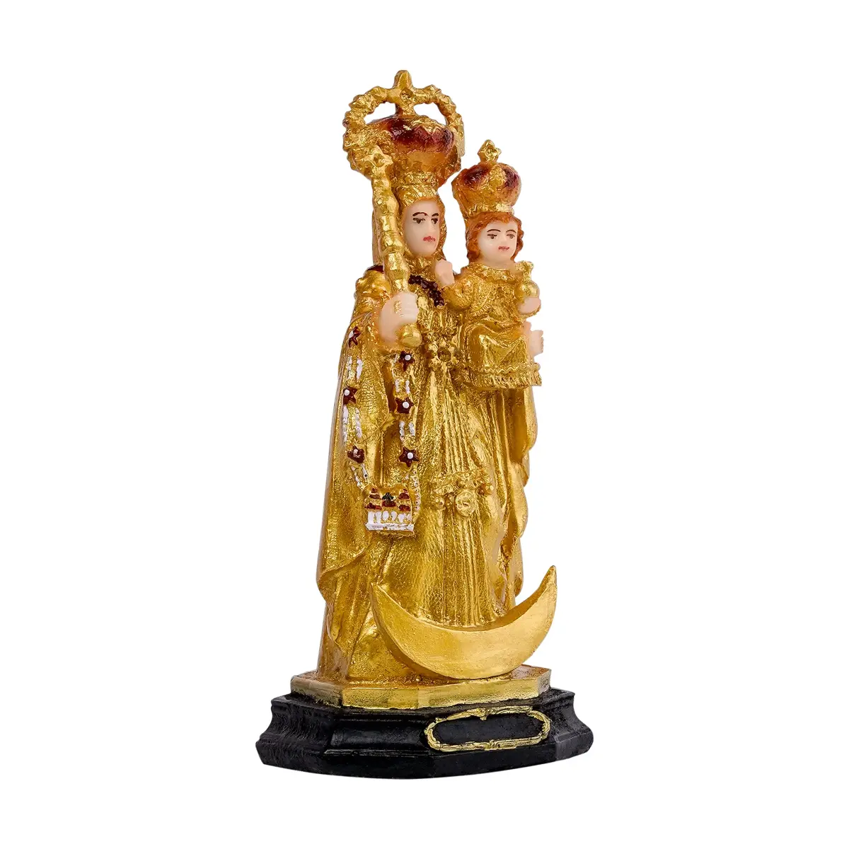 Newven Holy Mother Our Lady of Good Health Velankanni Matha Showpiece Idol 21 cm (8.27 in) Golden - view 3