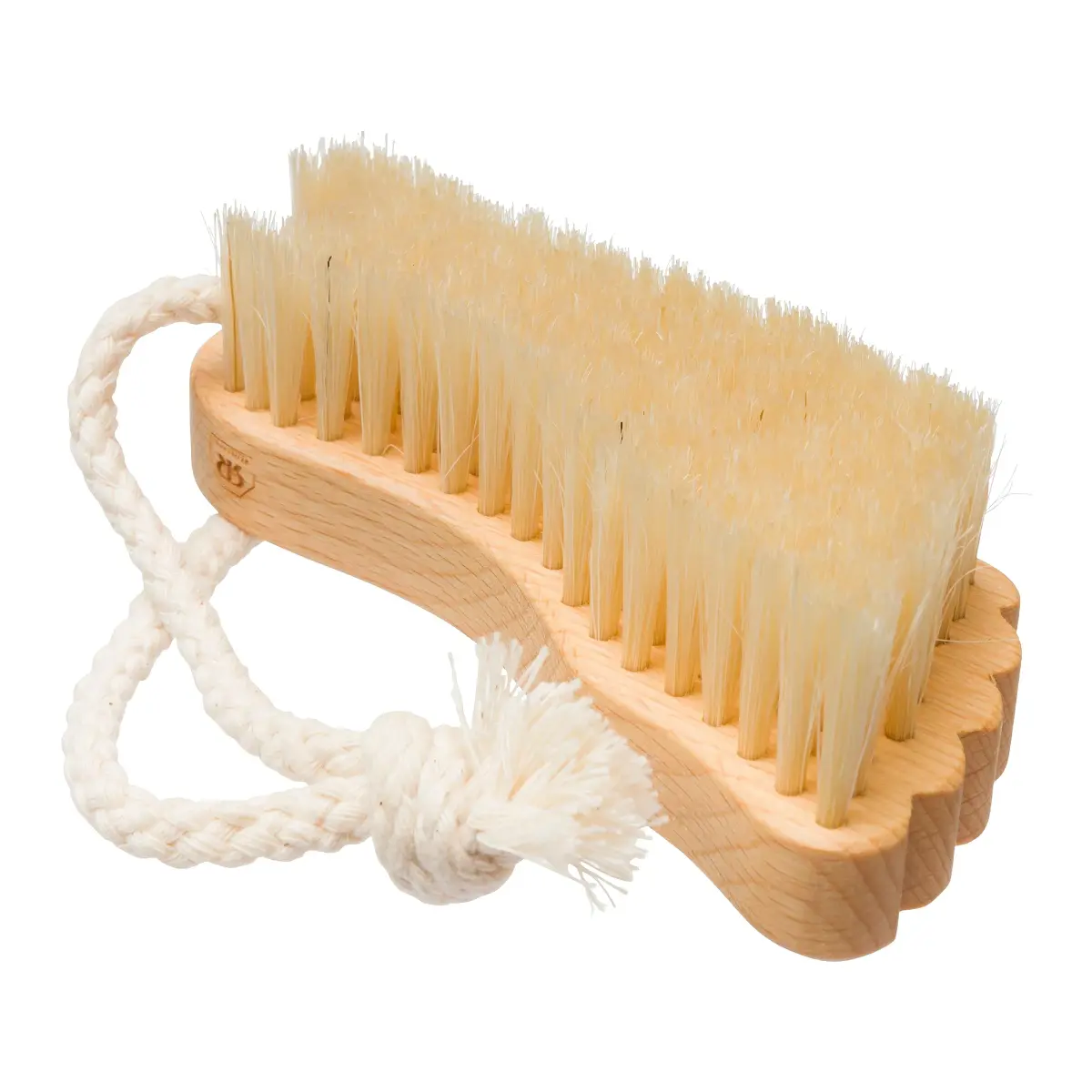 Redecker Children's Foot Brush Natural Pig Bristle Oiled Beechwood 10.9cm (4.3-inch) - view 2