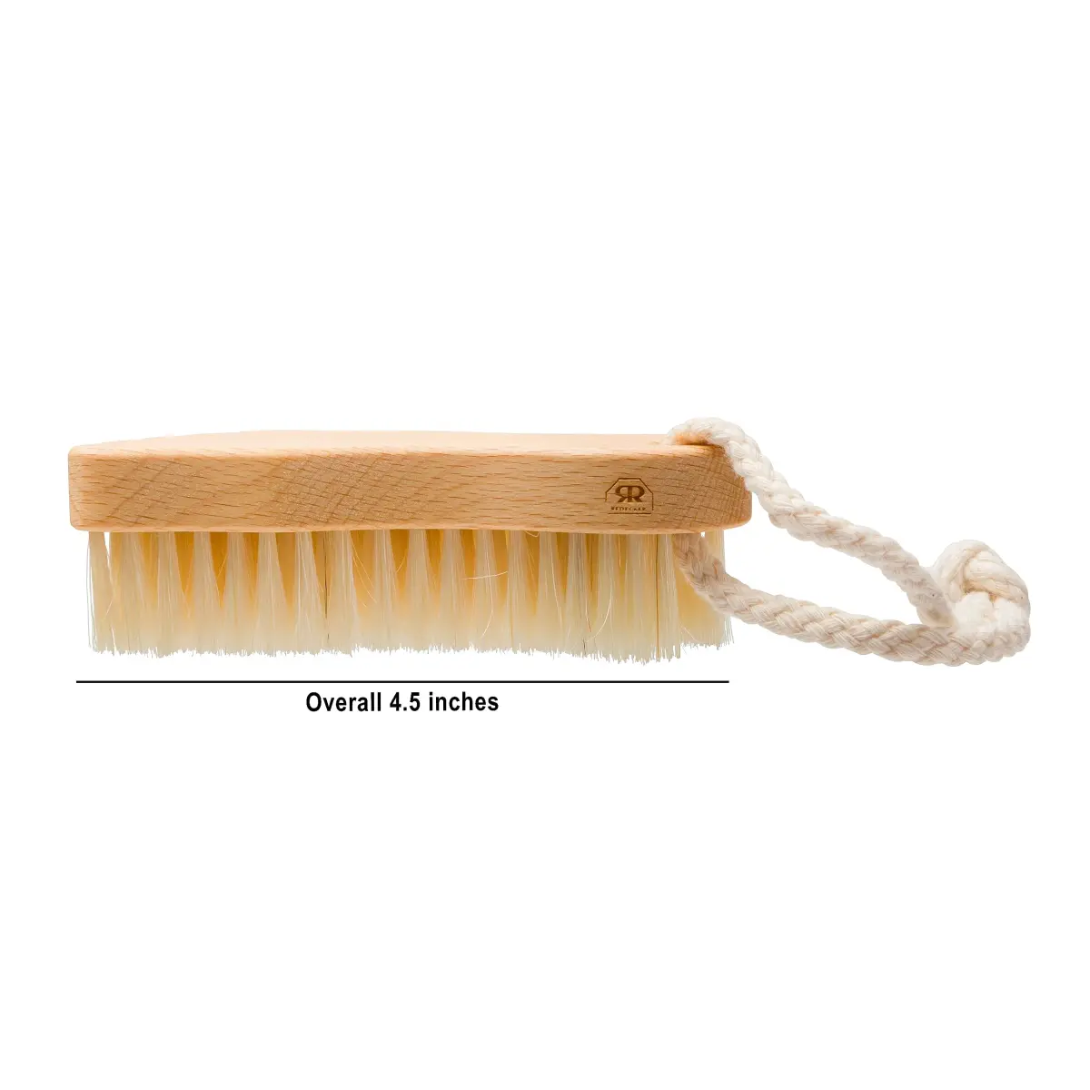 Redecker Children's Foot Brush Natural Pig Bristle Oiled Beechwood 10.9cm (4.3-inch) - view 3