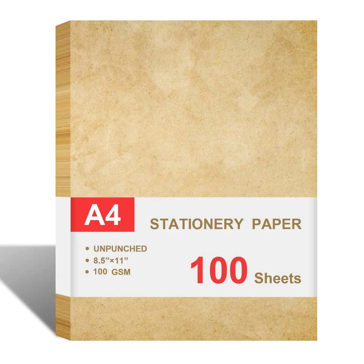 Cheericome Vintage Antique Letterhead Paper 100 Sheets (8.5" x 11" / 21.59cm x 27.94cm) - main product image