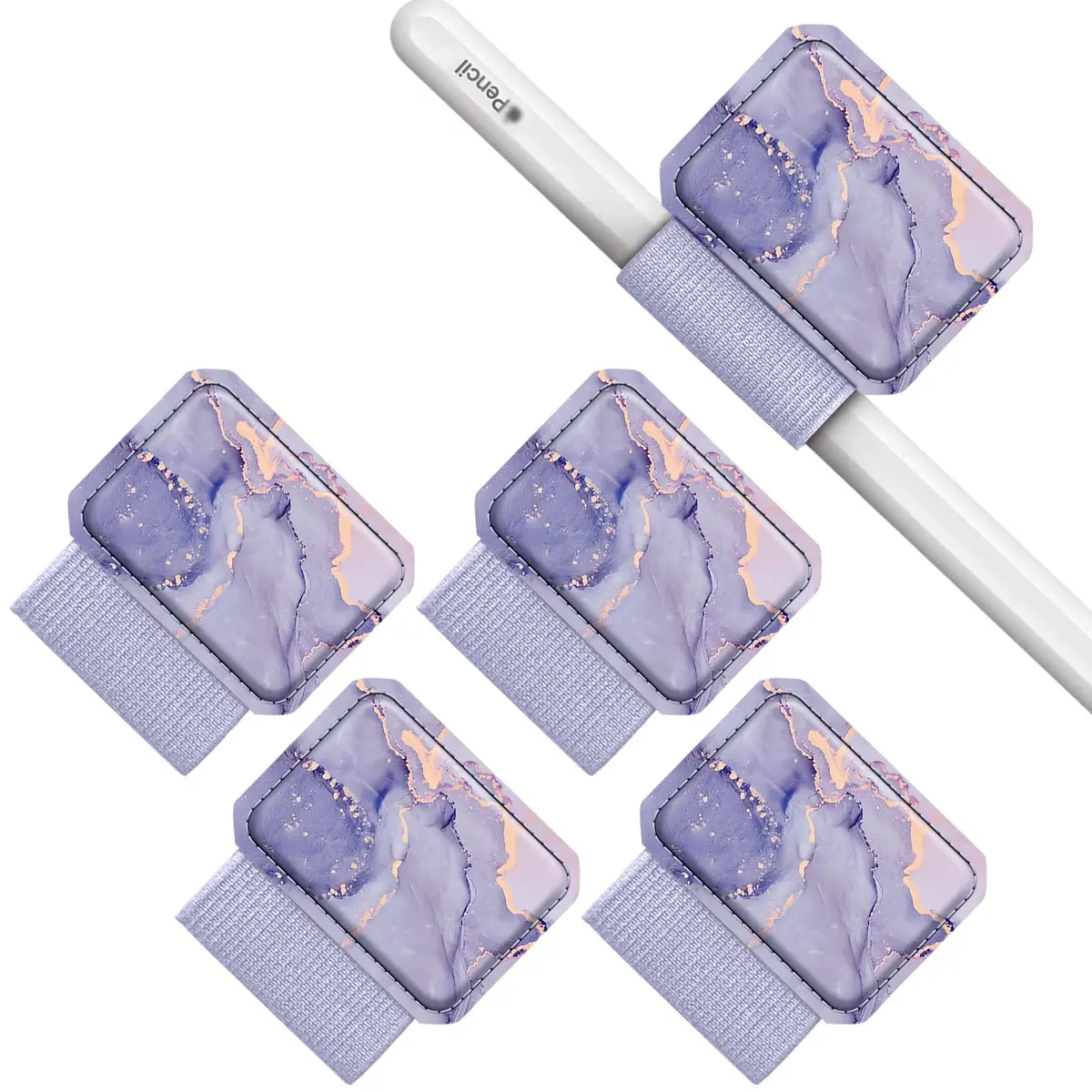 FINTIE 4 Pack Pen Loop Holder for Apple Pencil Pro, USB-C/1st/2nd Gen | Secure Elastic Loop for iPad Stylus - main product image