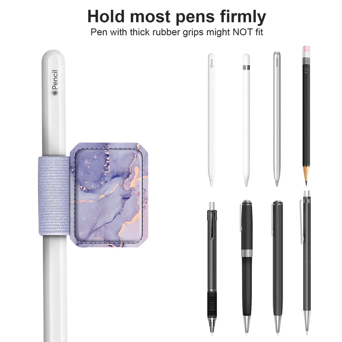 FINTIE 4 Pack Pen Loop Holder for Apple Pencil Pro, USB-C/1st/2nd Gen | Secure Elastic Loop for iPad Stylus - view 6