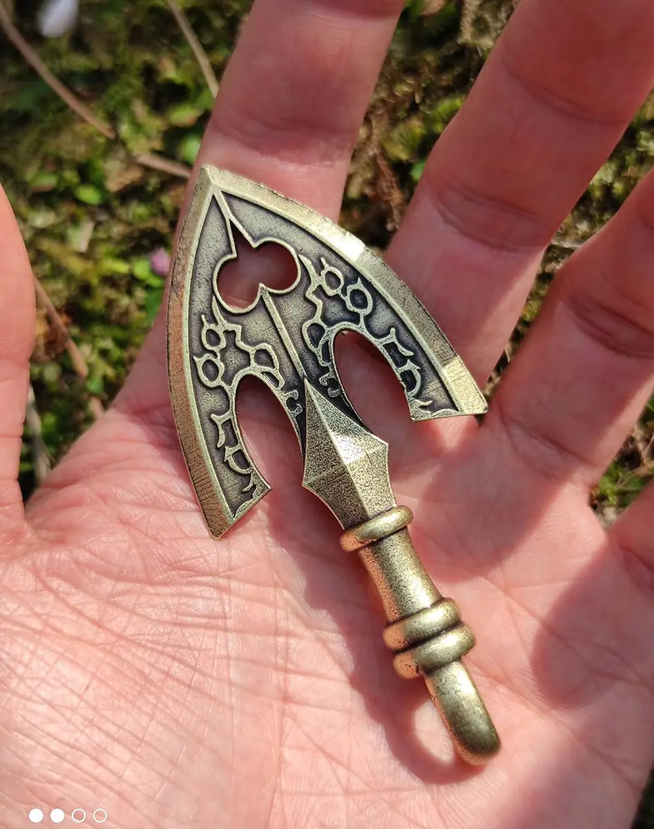 MYAROMA FINDINGS JoJo Adventure Arrow Head Keychain Antique Bronze Styling Leather Keychains - view 4