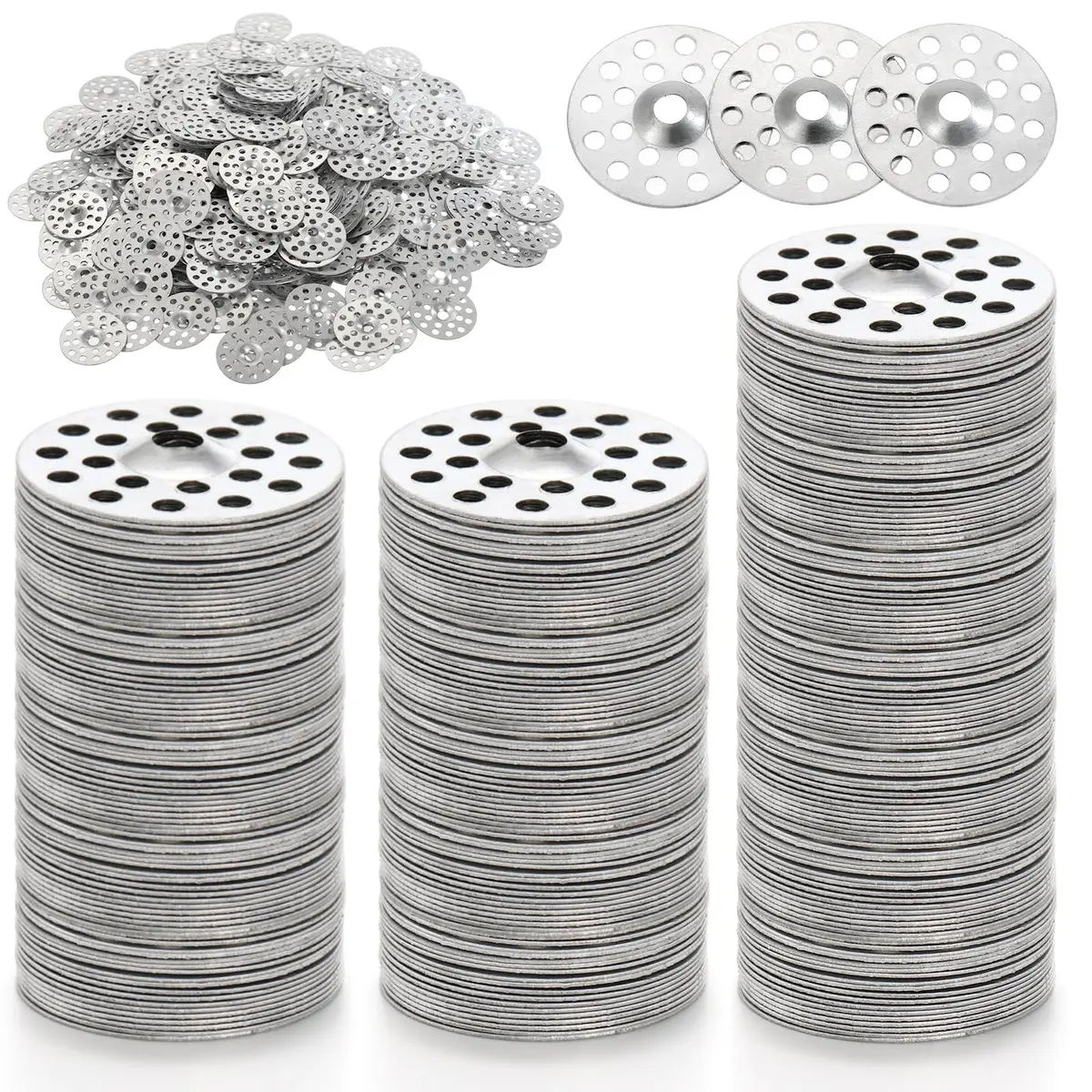 Peohud 600 Pcs 1 Inch Plaster Washers | Metal Washers for Screws Wall Ceiling Drywall Repair - main product image