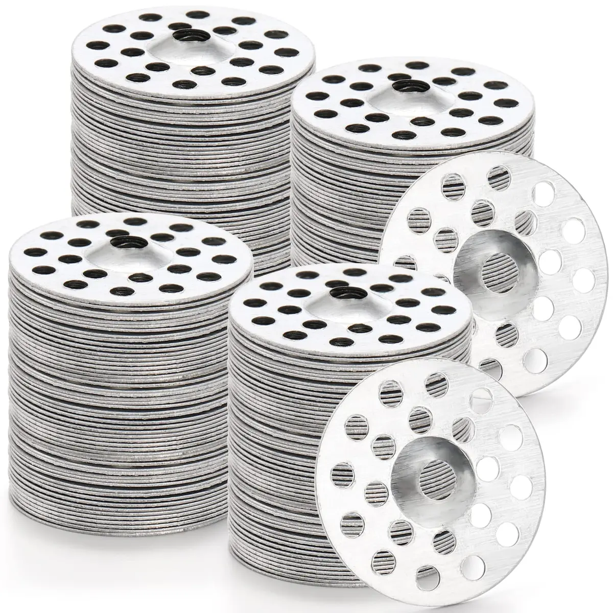Peohud 600 Pcs 1 Inch Plaster Washers | Metal Washers for Screws Wall Ceiling Drywall Repair - view 5