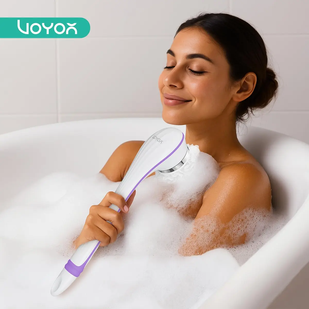 VOYOR BC100 Electric Body Brush with 4 Attachments | 38.6cm (15.2in) - view 7