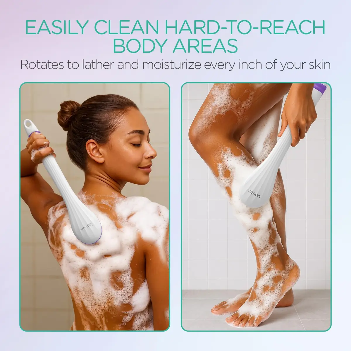 VOYOR BC100 Electric Body Brush with 4 Attachments | 38.6cm (15.2in) - view 4