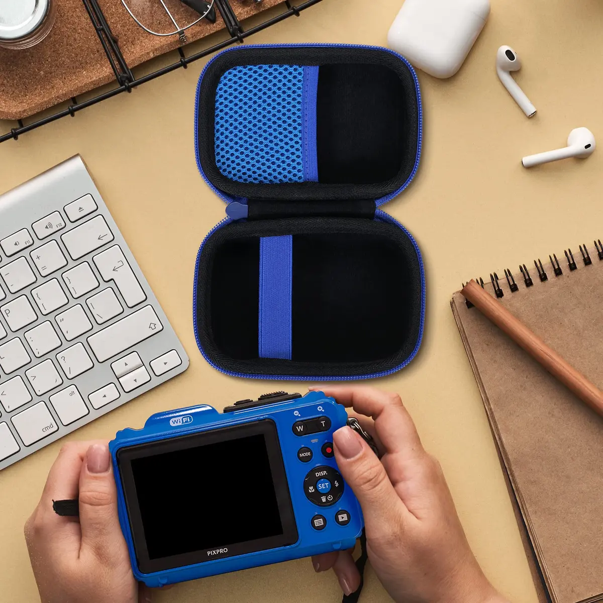 Aenllosi Hard Case for Kodak PIXPRO WPZ2 Rugged Digital Camera, Blue | Dustproof & Shockproof - view 7