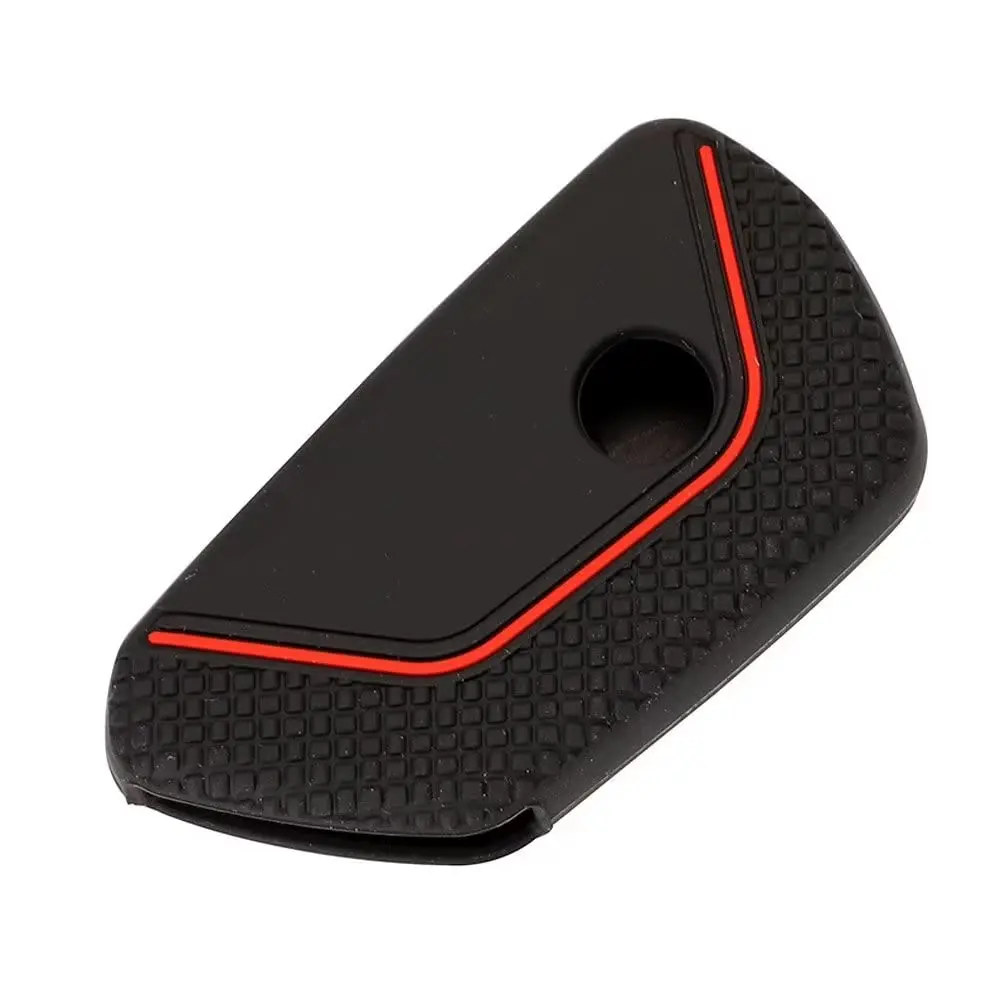 Berfea Silicone Key Fob Cover for VW Volkswagen MK8 Golf 8 GTI Skoda Octavia 3 Button Car Key | Transparent - view 5