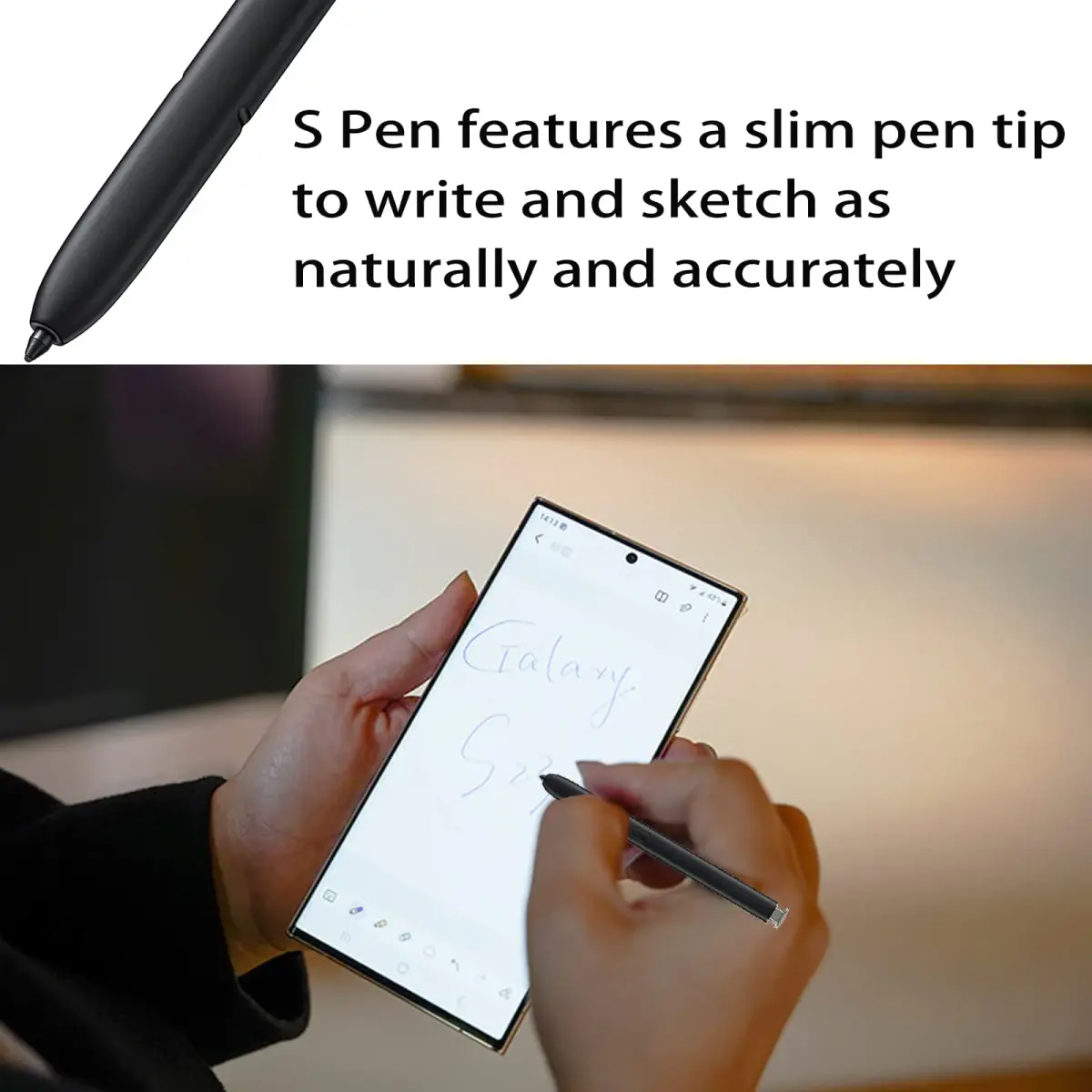 Dakexiong Replacement Stylus Pen for Samsung Galaxy S23 Ultra 5G (Cream White) | Precise Touch Control - view 4