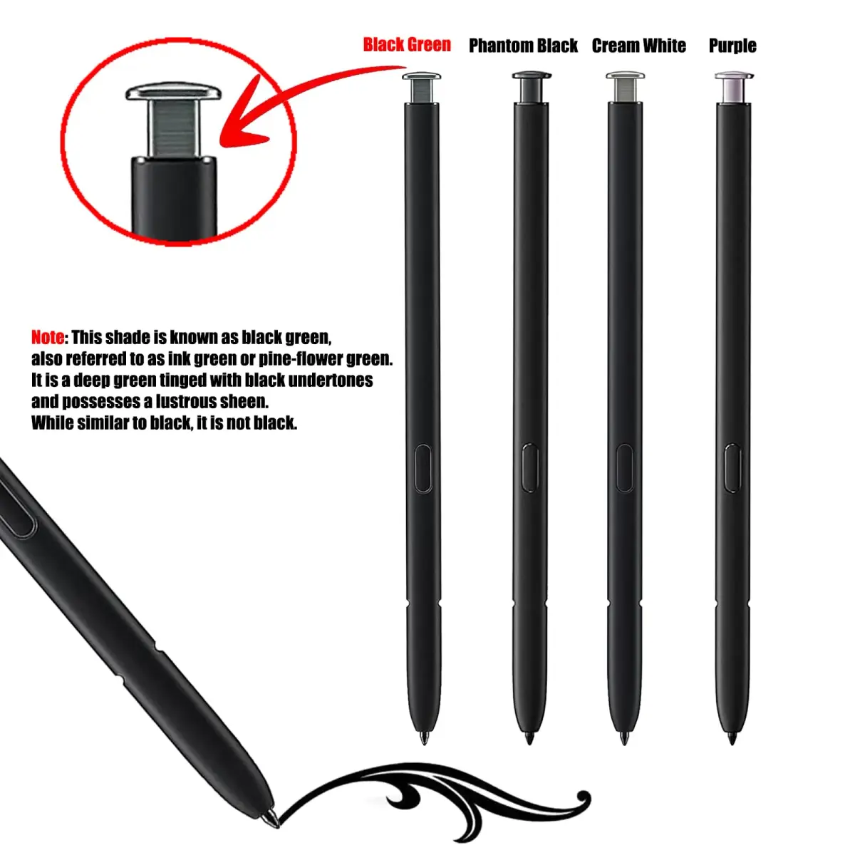 Dakexiong Stylus Pen Replacement for Samsung Galaxy S23 Ultra 5G (Green) | Precise Touch Control - view 2