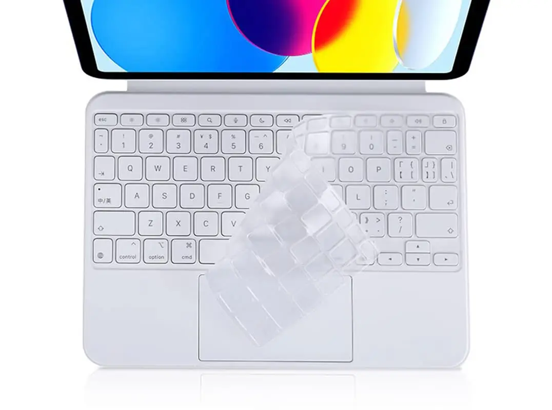UHamn Ultra Thin Clear Keyboard Cover Skin Compatible with 2022 Apple iPad 10.9 inch & 2024 iPad Pro 11 inch | Waterproof & Washable - main product image