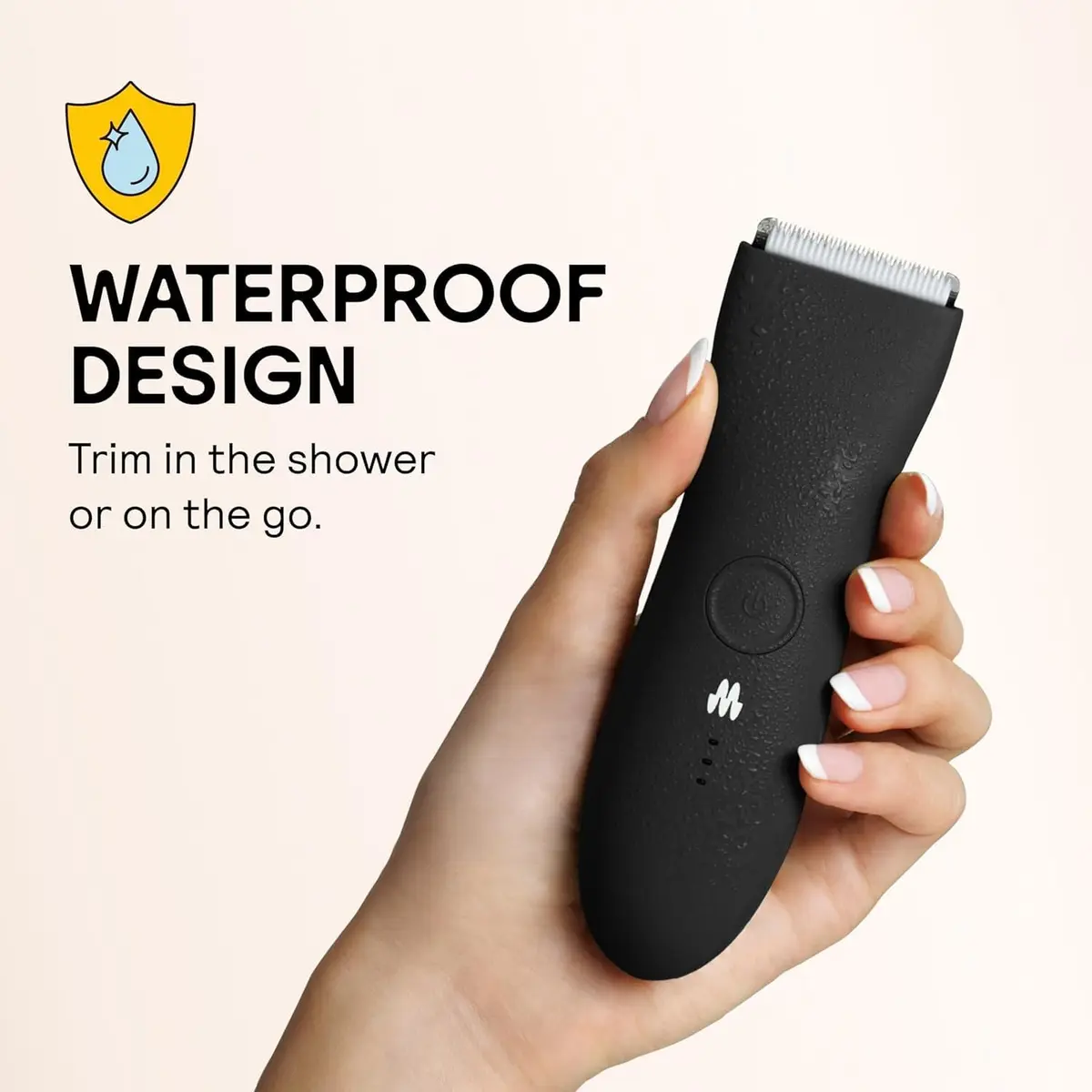 MERIDIAN The Trimmer Premium Body Hair Trimmer for Men & Women Onyx | Rechargeable Waterproof Groomer - view 2
