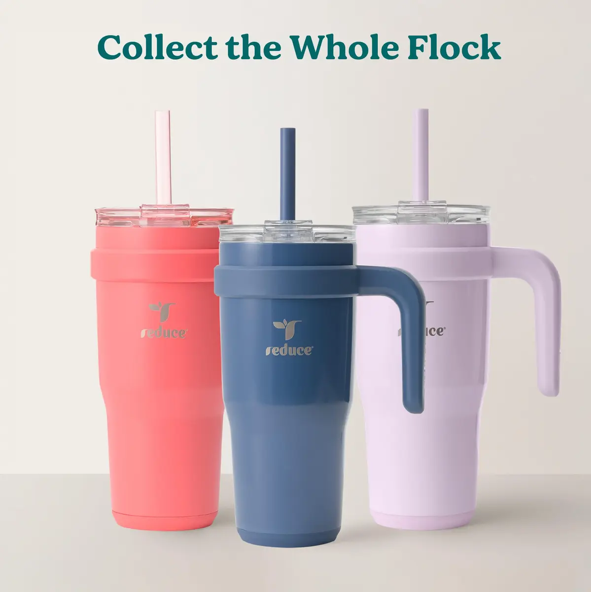 REDUCE 24 oz Stainless Steel Tumbler with Handle - 710ml (24 fl oz) | Keeps Drinks Cold 24 Hrs - view 7