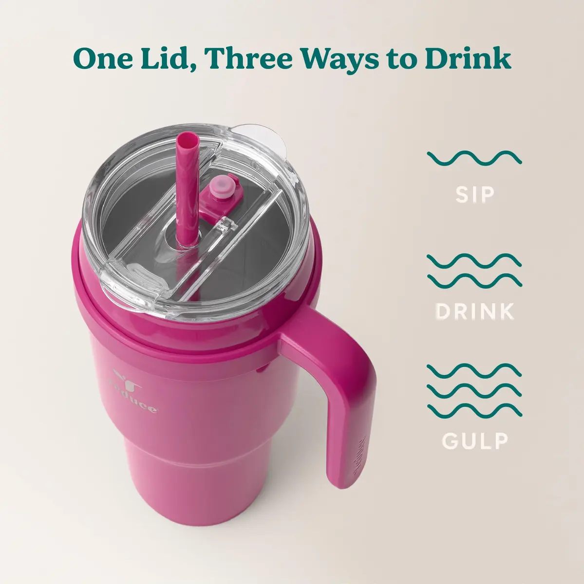 REDUCE 40 oz Stainless Steel Tumbler with Handle - 1183ml (40 fl oz) | Keeps Drinks Cold 24 Hrs - view 5