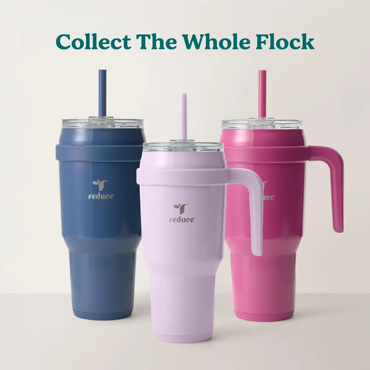 REDUCE 40 oz Stainless Steel Tumbler with Handle - 1183ml (40 fl oz) | Keeps Drinks Cold 24 Hrs - view 7