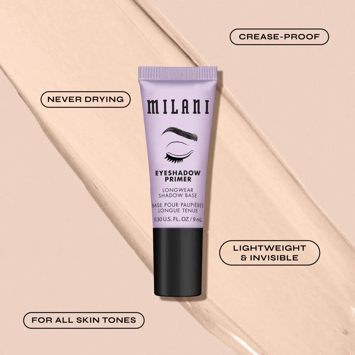 Milani Eyeshadow Primer Clear Longwear Crease-Proof Eye Makeup Base 2PK | Maximizes Pigment & Color Payoff - view 2