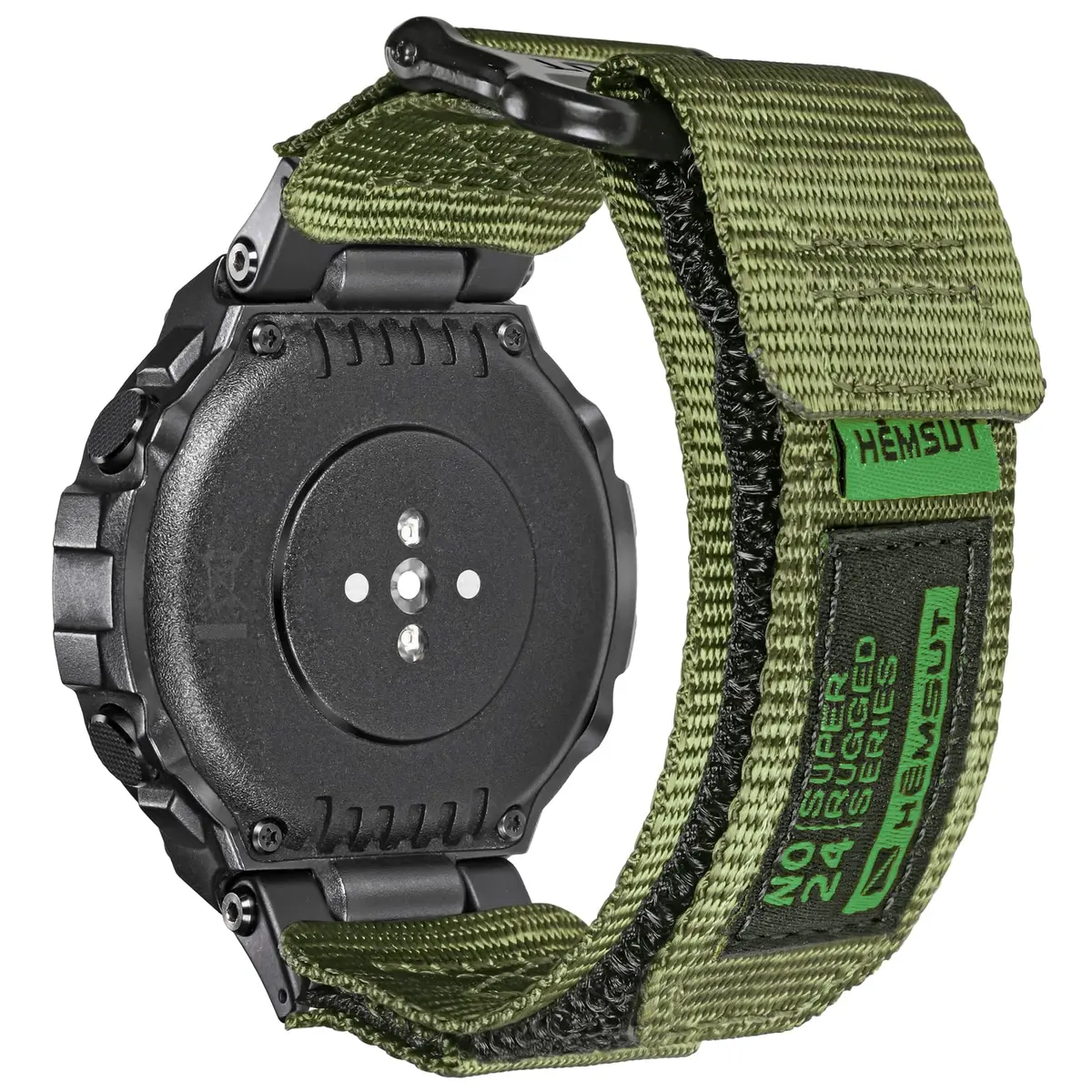 SMITHA Nylon Watch Band Compatible with Amazfit T-Rex Series | Heavy Duty Adventure Strap (44mm/48mm) - main product image