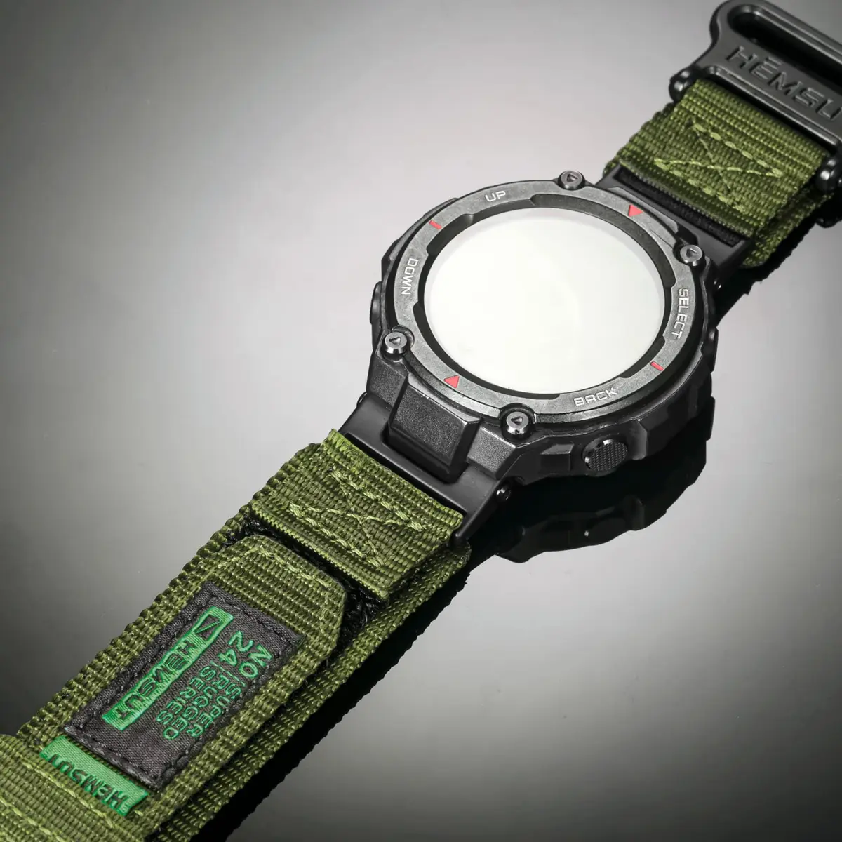 SMITHA Nylon Watch Band Compatible with Amazfit T-Rex Series | Heavy Duty Adventure Strap (44mm/48mm) - view 3