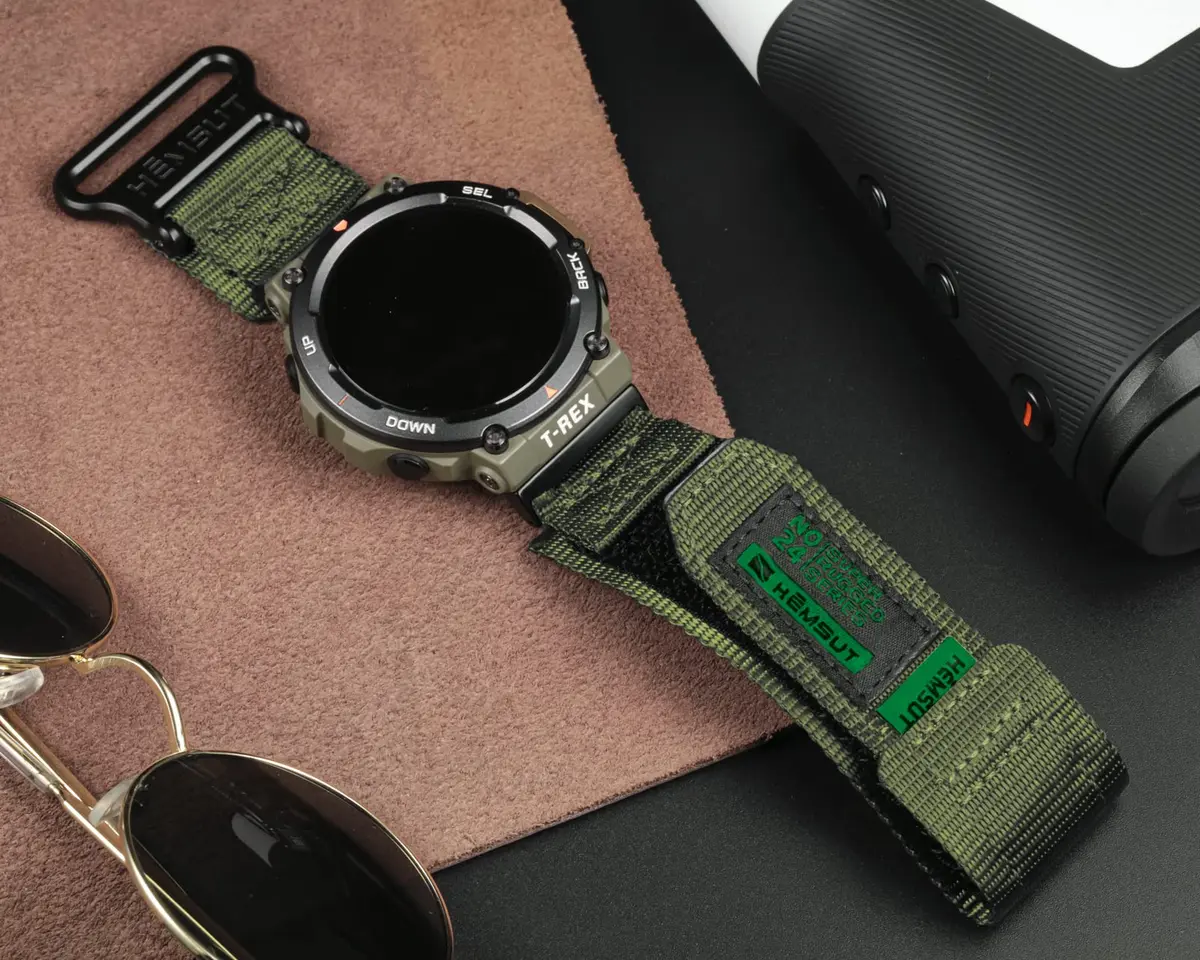 SMITHA Nylon Watch Band Compatible with Amazfit T-Rex Series | Heavy Duty Adventure Strap (44mm/48mm) - view 4