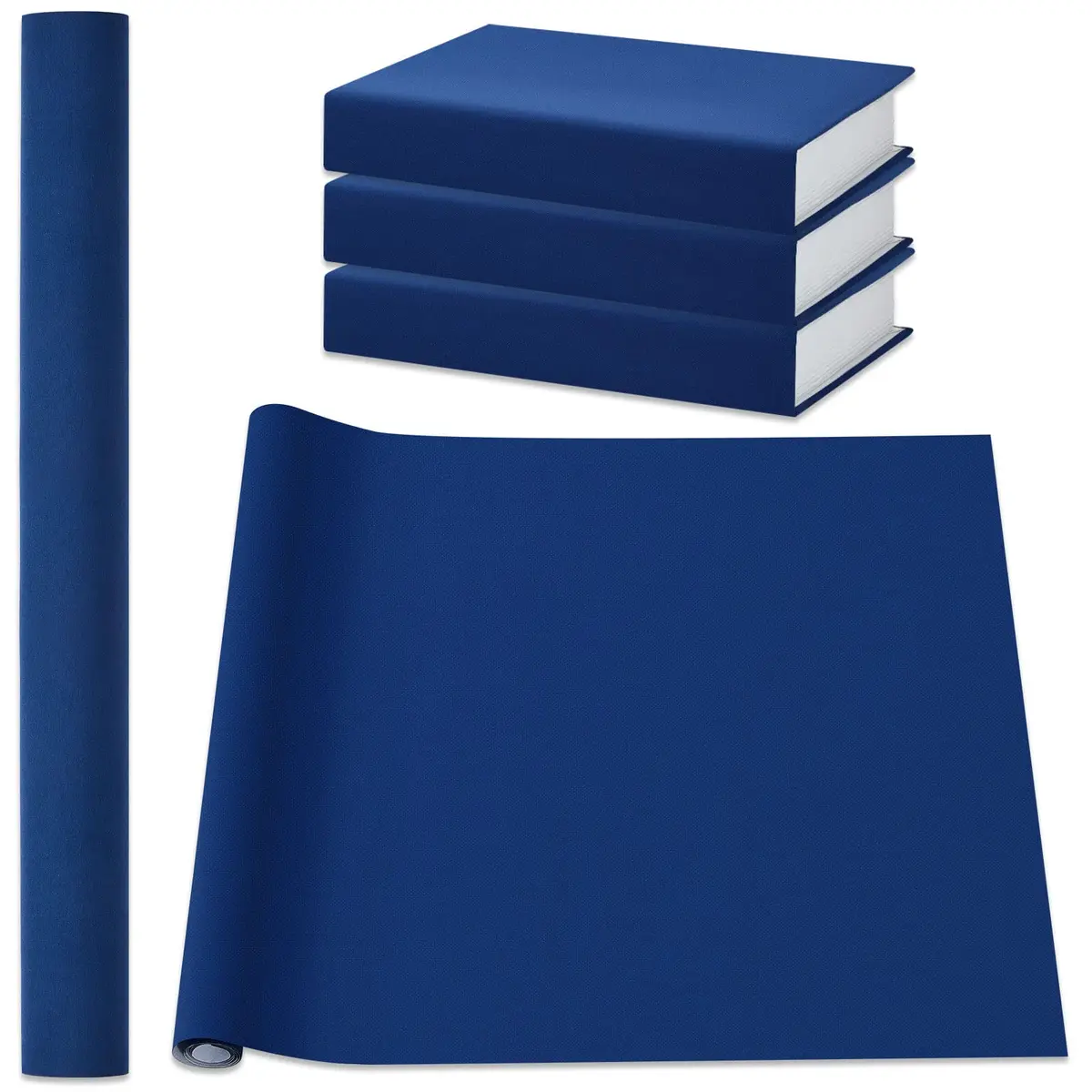 PerKoop Book Cloth 40x15 Inch Fabric Surface Dark Blue | Stylish & Durable for Bookbinding - main product image