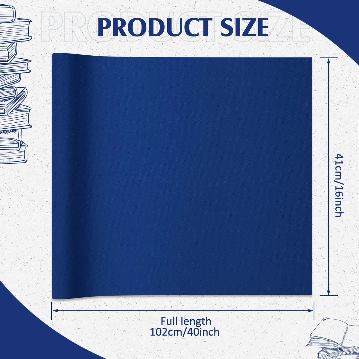 PerKoop Book Cloth 40x15 Inch Fabric Surface Dark Blue | Stylish & Durable for Bookbinding - view 2