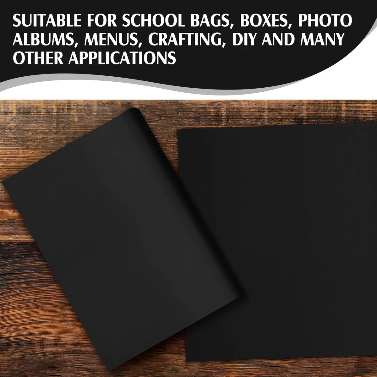 PerKoop Book Cloth 40x16 Inch Fabric Surface Black | Elegant Bookbinding Material - view 6