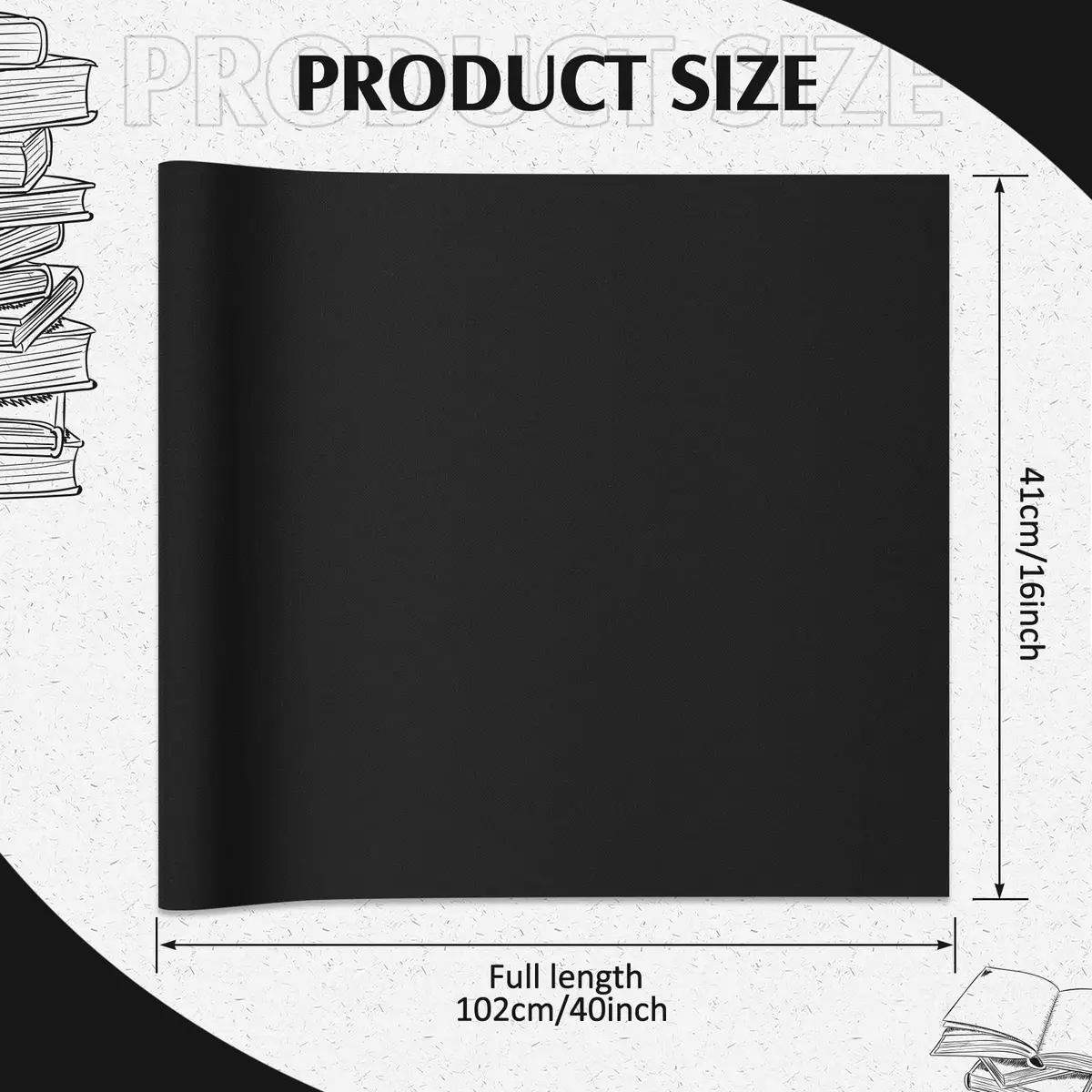 PerKoop Book Cloth 40x16 Inch Fabric Surface Black | Elegant Bookbinding Material - view 2