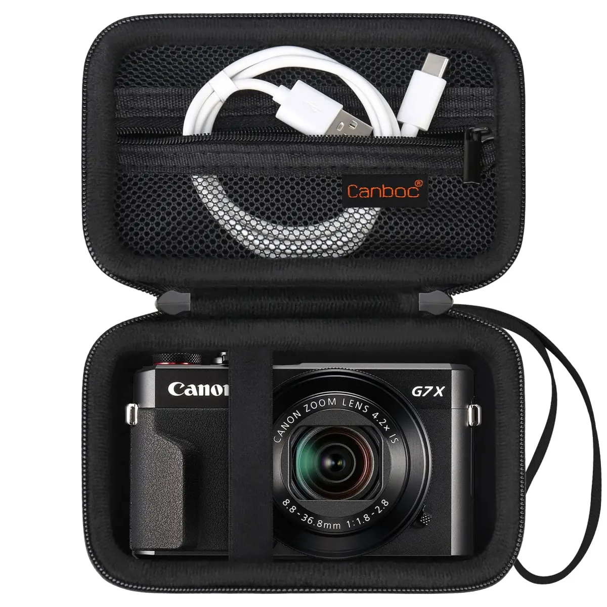 Canboc Camera Case for Canon PowerShot G7X Mark III/ II, 13.0cm (5.1") | Fits G7X Mark III/ II, SX740/ SX730 Cameras - main product image