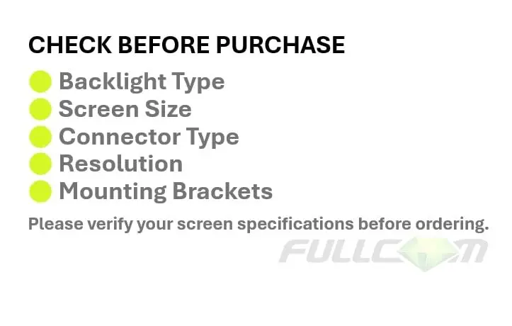FULLCOM 15.6 Inch HD Laptop LCD Screen Replacement | NT156WHM-N34/N35/N44, 1366x768, 30 Pin, Matte - view 5