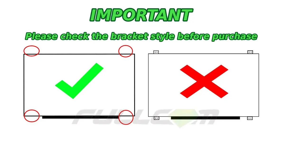 FULLCOM 15.6 Inch HD Laptop LCD Screen Replacement | NT156WHM-N34/N35/N44, 1366x768, 30 Pin, Matte - view 8