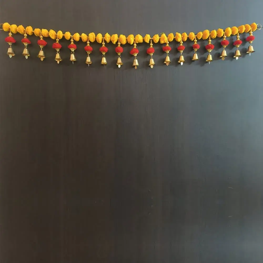 MYGIFTYSHOP Handmade Moti Latkan Bandarwal Toran 102cm (40 Inch) | Auspicious Door Hanging for Festivals & Home Decor - main product image