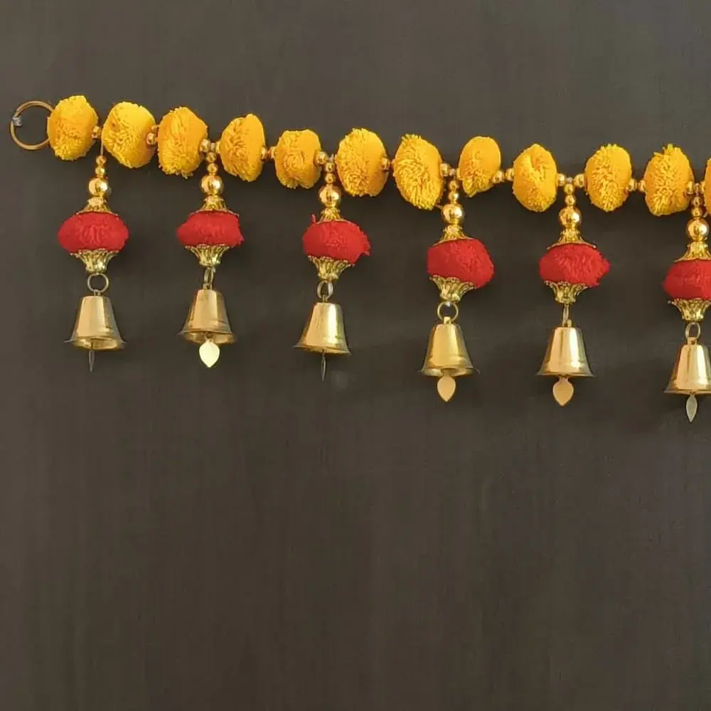 MYGIFTYSHOP Handmade Moti Latkan Bandarwal Toran 102cm (40 Inch) | Auspicious Door Hanging for Festivals & Home Decor - view 2