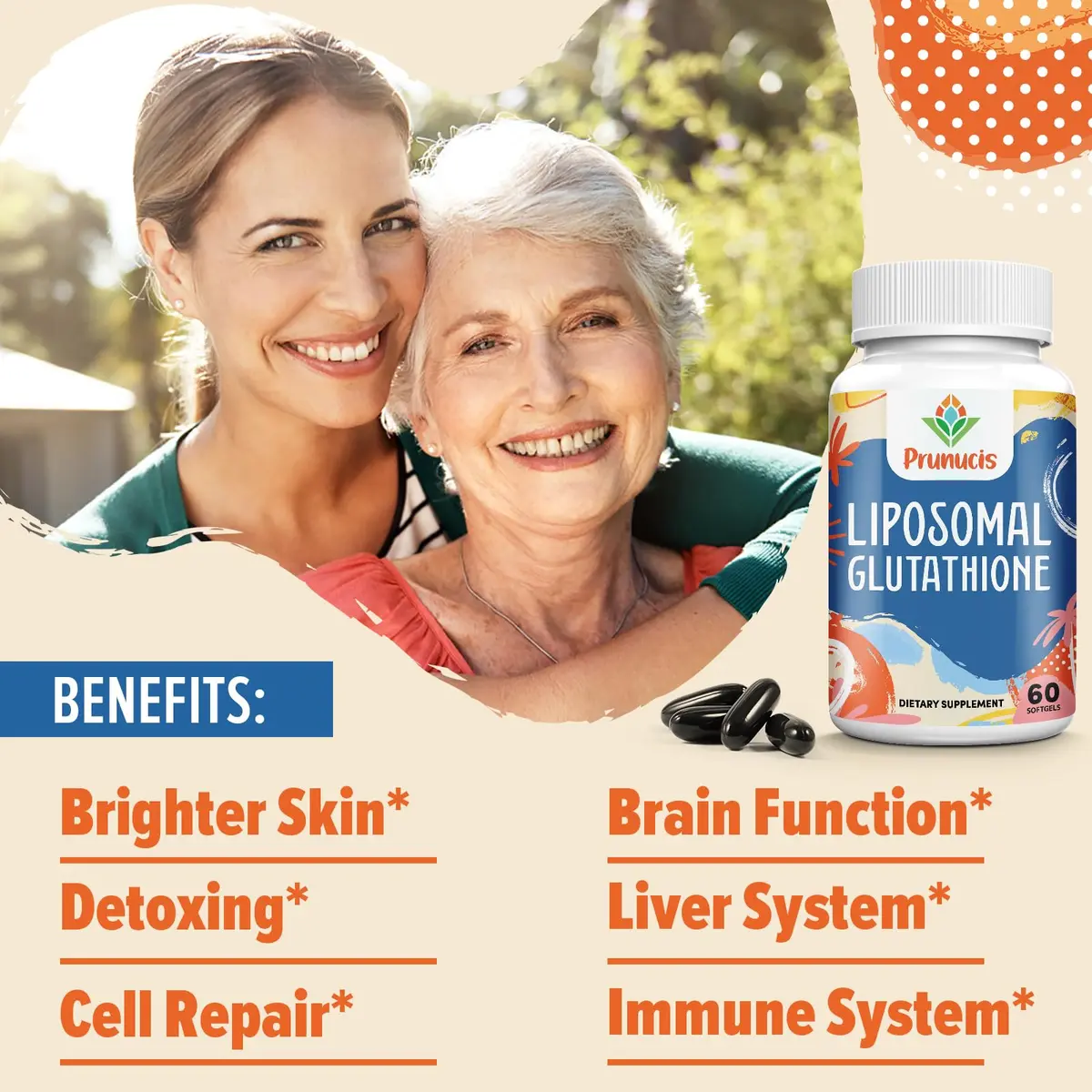 Prunucis Liposomal Glutathione 240 Softgels | High Absorption & Antioxidant Support - view 7