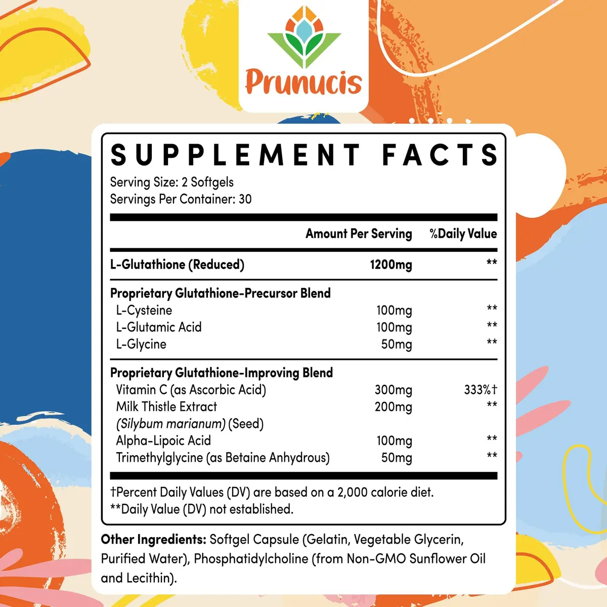 Prunucis Liposomal Glutathione 240 Softgels | High Absorption & Antioxidant Support - view 2