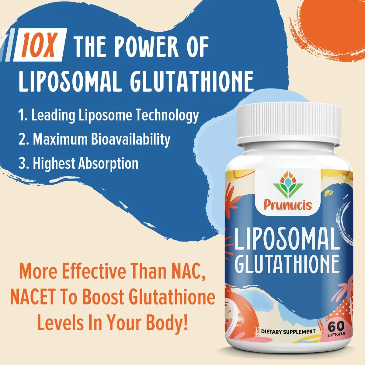 Prunucis Liposomal Glutathione 240 Softgels | High Absorption & Antioxidant Support - view 4