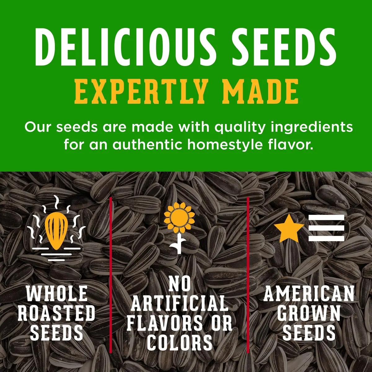 David Reduced Sodium Sunflower Seeds, 16 oz. | Classic flavor with 25% less sodium, gluten-free, travel snack - view 4