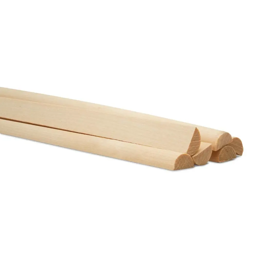Woodpeckers Split Wood Dowel Rods 12 Inch 1/2 Inch | Pre-Split Hardwood for DIY & Feature Walls - view 5
