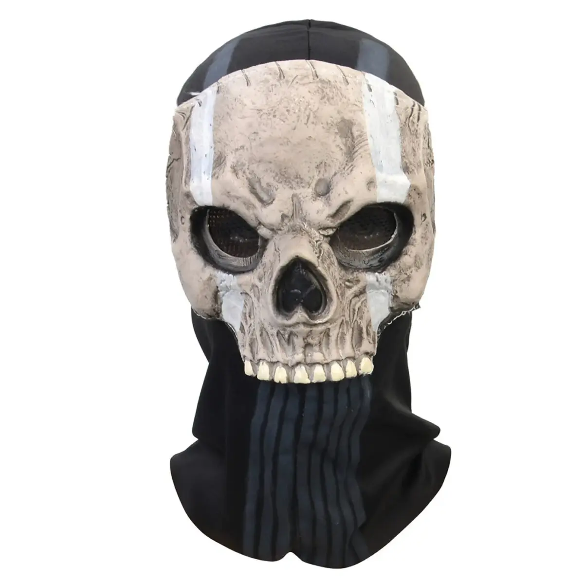 Masfrida Ghost Skull Full Face Mask for Adults & Teens | Polyester & Latex Blend - main product image