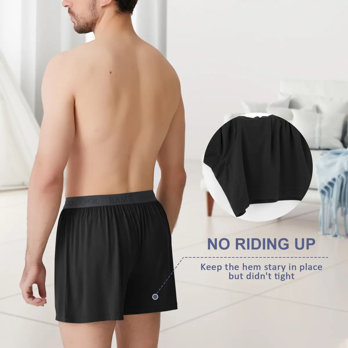BAMBOO COOL Men's Boxer Shorts, XX-Large | Soft Breathable Loose Underwear for Daily Comfort - view 5